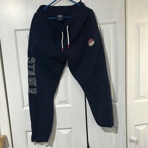 Staple  Pigeon Navy Joggers with Logo